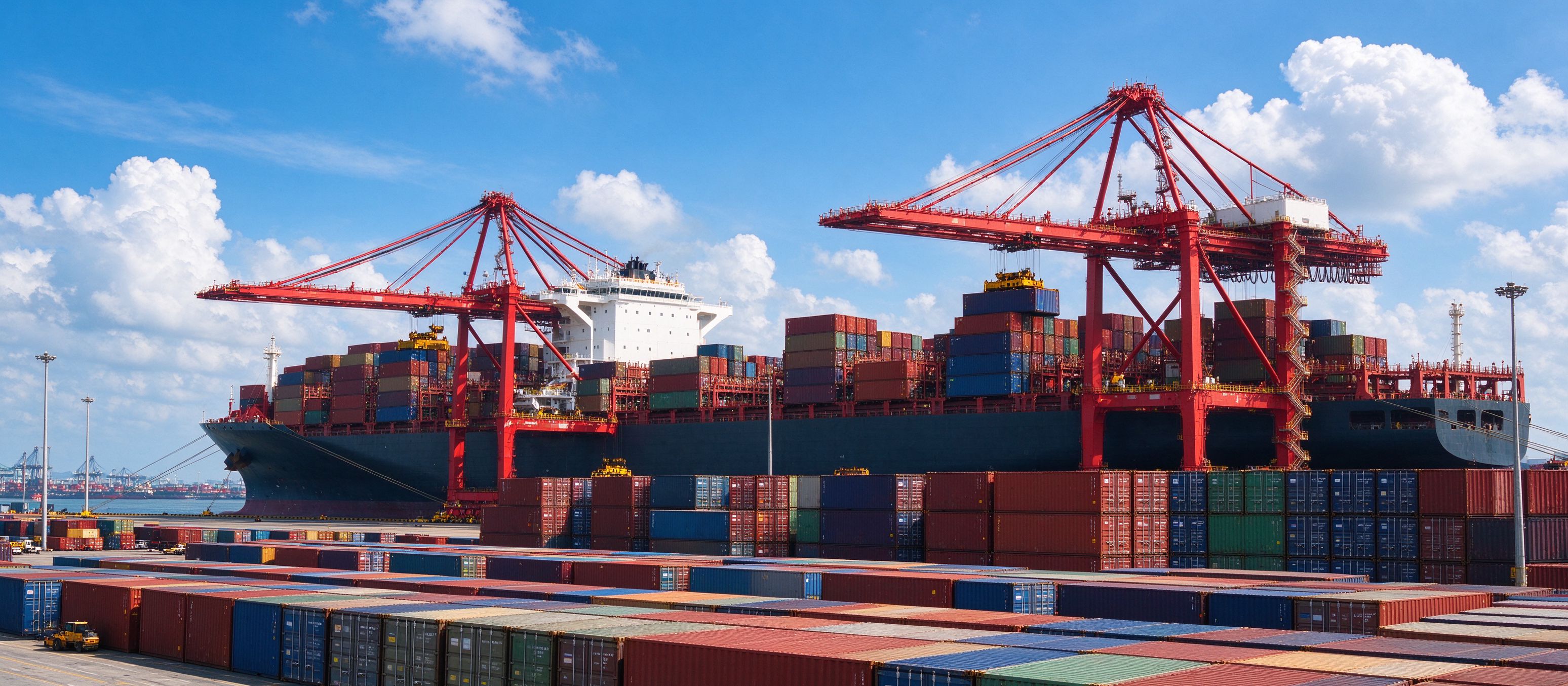 Port container export scene